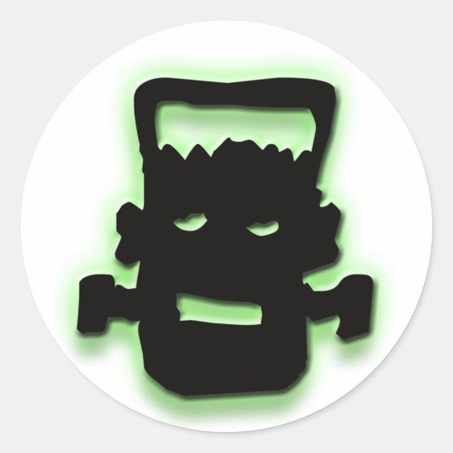 Frightful Frankie Classic Round Sticker (Front)
