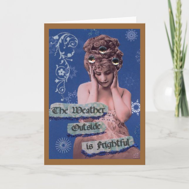 Frightful Weather Holiday Card (Front)