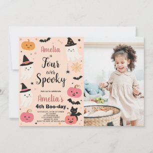 Frightfully Fun Four Halloween Birthday Invite