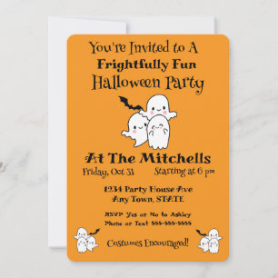 Frightfully Fun Halloween Party Invitation