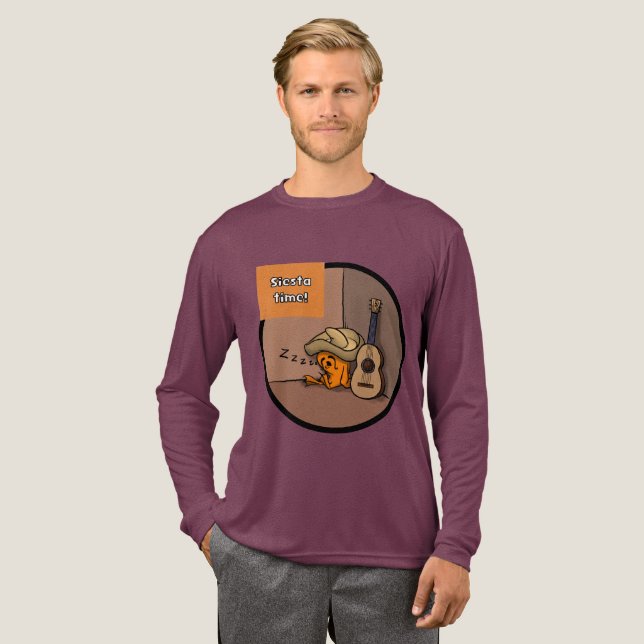 Frijole Frog Siesta Men's LS Shirt (Full Front)