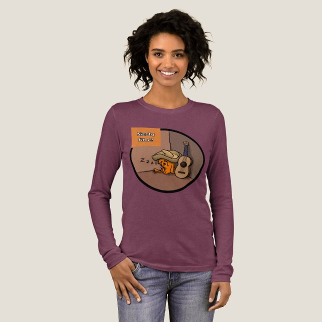 Frijole Frog Siesta Women's LS shirt (Full Front)