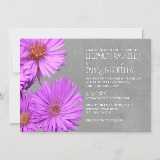 Frikart's Aster Wedding Invitations (Front)