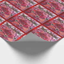 Frill-Neck Lizard Christmas Wrapping Paper