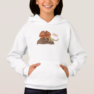 Frilled-neck lizard cartoon illustration