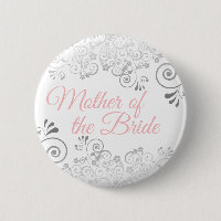 Frilly Pink & Grey Mother of the Bride Wedding