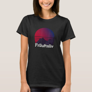 Friluftsliv Vaporwave Retro T-Shirt