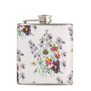 Fringeflowers and Velvet Trumpet Flowers Hip Flask