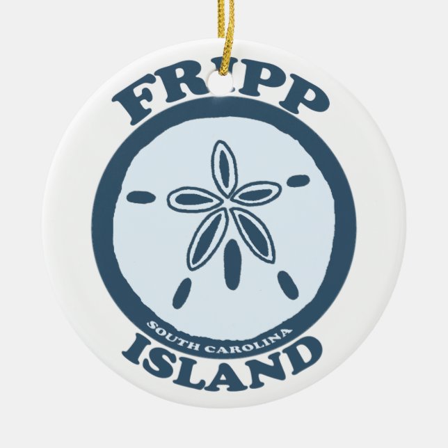 Fripp Island. Ceramic Tree Decoration (Front)