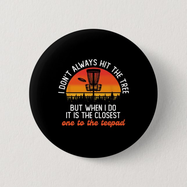Frisbee Disc Golf Player Disc Golfer Flying Disc S 6 Cm Round Badge (Front)