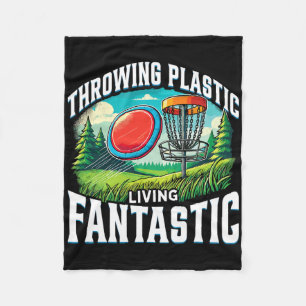 Frisbee Disc Golf Throwing Plastic Living Fantasti Fleece Blanket