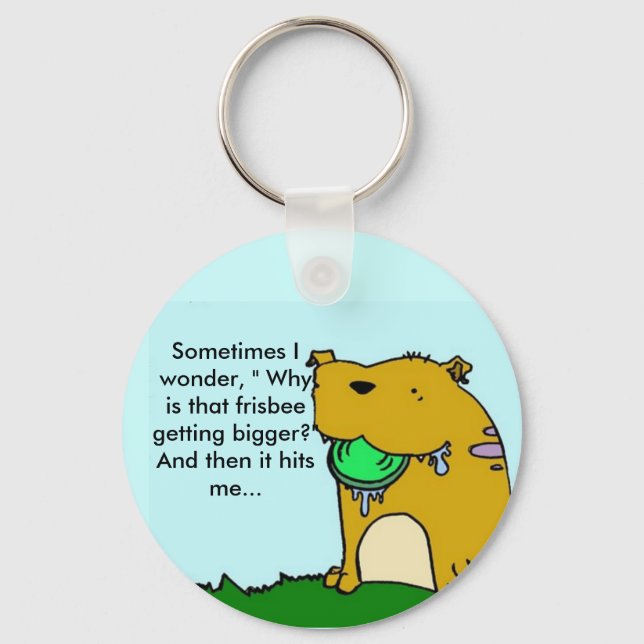 Frisbee dog key chain (Front)