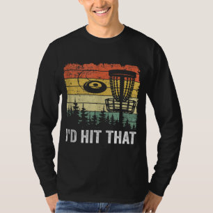 Frisbee Golf Basket Funny Disc Golf Vintage I'd Hi T-Shirt
