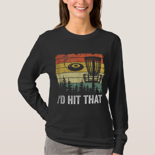 Frisbee Golf Basket Funny Disc Golf Vintage I'd Hi T-Shirt