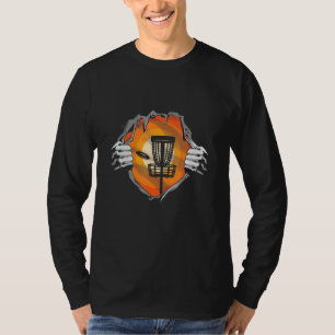 Frisbee Golf Disc Golf Cutout Funny Disc Golf T-Shirt