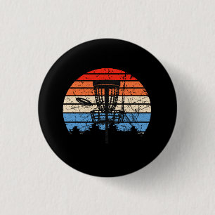 Frisbee Golf Disc Golf Retro 3 Cm Round Badge