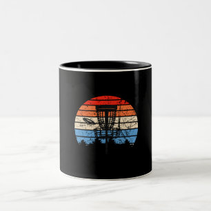 Frisbee Golf Disc Golf Retro Two-Tone Coffee Mug