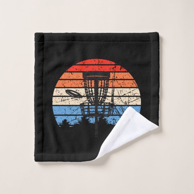 Frisbee Golf Disc Golf Retro Wash Cloth (Wash Cloth)