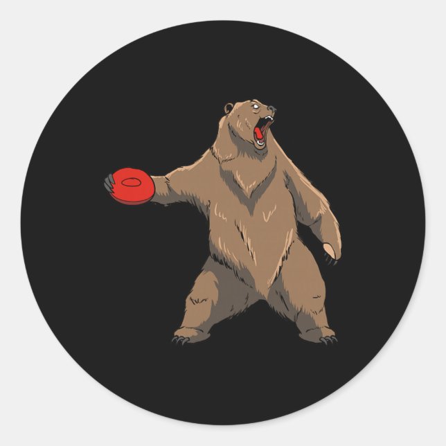 Frisbee Golf Frolf Golfer Disc Golf _1  Classic Round Sticker (Front)