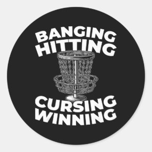 Frisbee Golf - Outdoor Sport Disc Golf _1 Classic Round Sticker