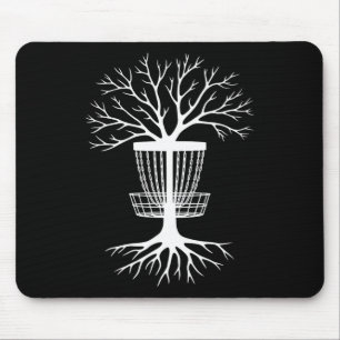Frisbee Golf Sket And Tree Cool Disc Golf  Mouse Pad