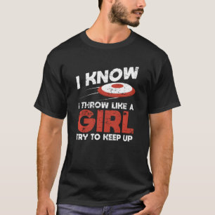 Frisbee Golfing Disc Golfer Women Girls Disc Golf T-Shirt