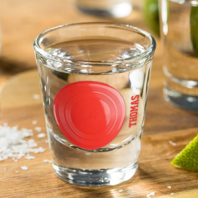 Frisbee Personalised Shot Glass (Creator Uploaded)