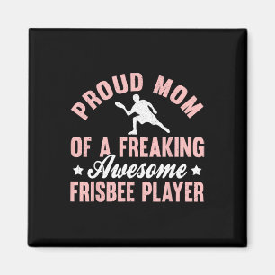 Frisbee Player Ultimate Frisbee Disc Golf Mum Moth Magnet
