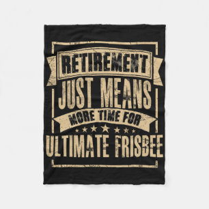 Frisbee Player Ultimate Frisbee Disc Golf Retired  Fleece Blanket
