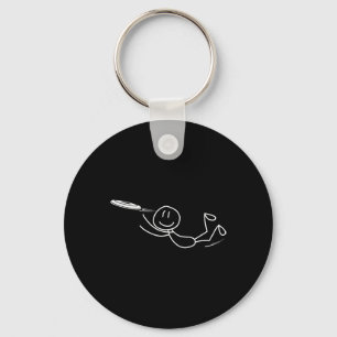 Frisbee Stickman Disc Golf Funny Ultimate Frisbee  Key Ring