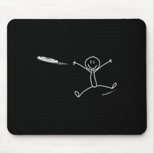 Frisbee Stickman Disc Golf Funny Ultimate Frisbee  Mouse Pad