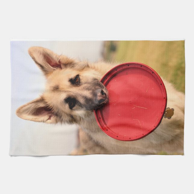 Frisbee Tea Towel (Horizontal)
