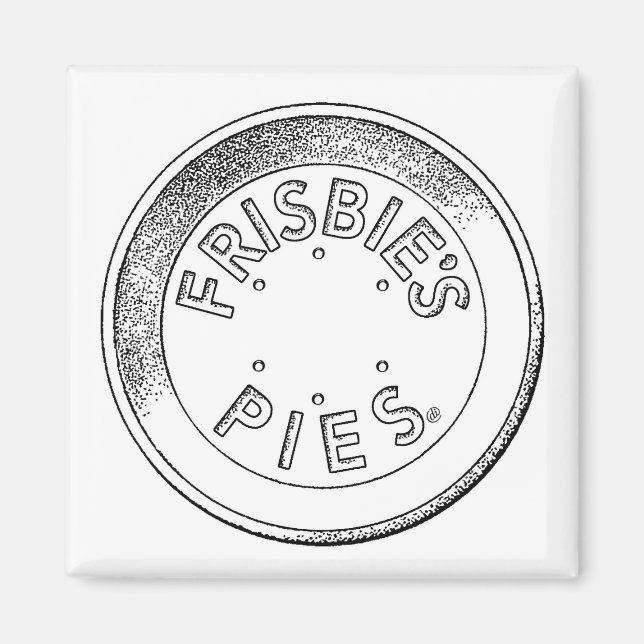 Frisbie Pie Tin magnet (Front)