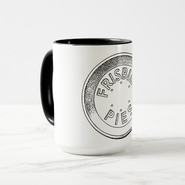 Frisbie Pie Tin mug (Front Left)