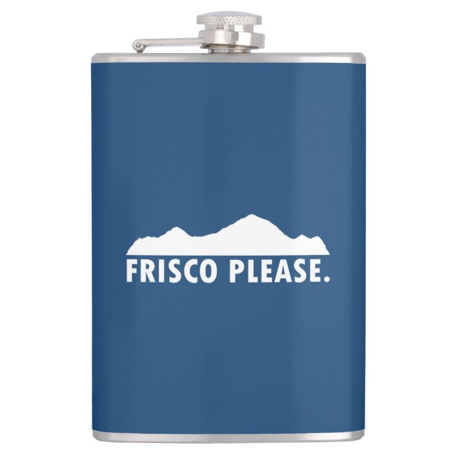 Frisco Colorado Please Hip Flask (Front)