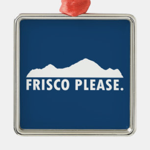 Frisco Colorado Please Metal Tree Decoration