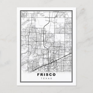 Frisco Map Postcard