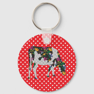 Frisian cow, Friese koe Key Ring