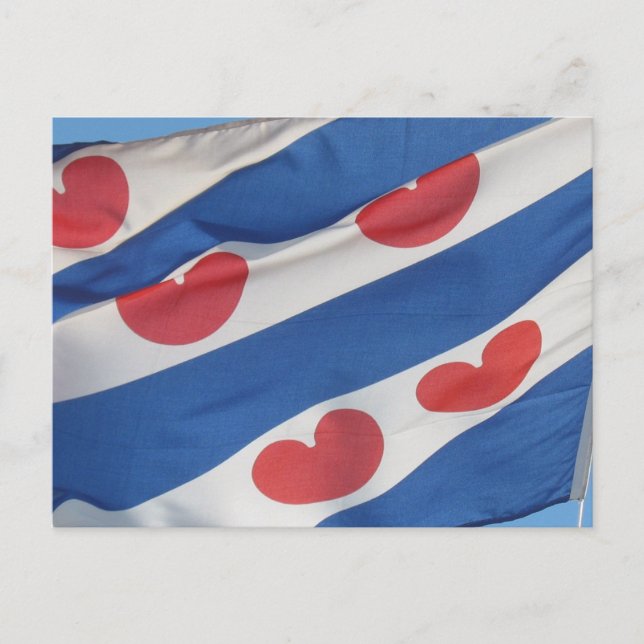 Frisian Flag (Fryslan) Post Card (Front)