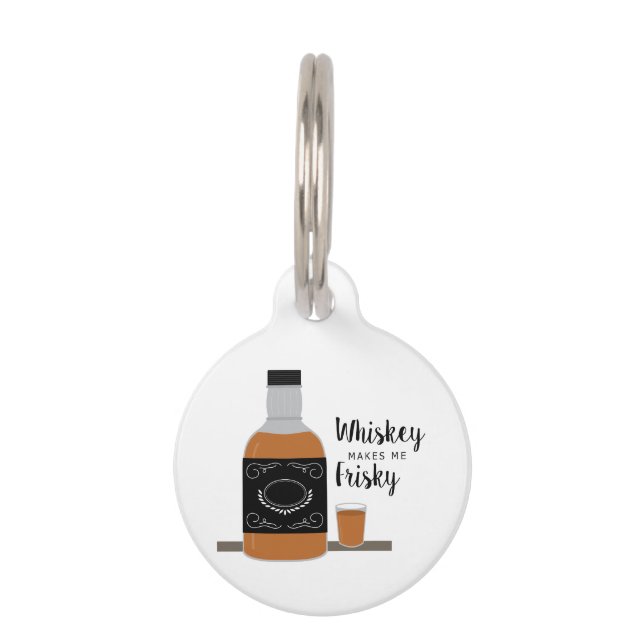 Frisky Whiskey Pet Tag (Front)