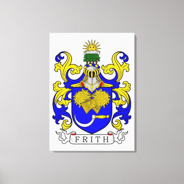 Frith Coat of Arms Canvas Print (Front)