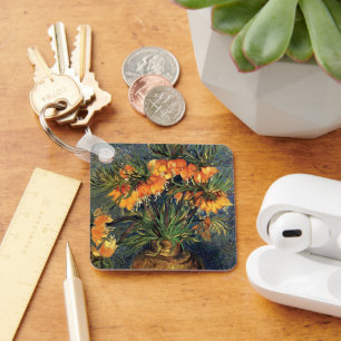 Fritillaries in a Copper Vase by Vincent van Gogh Key Ring
