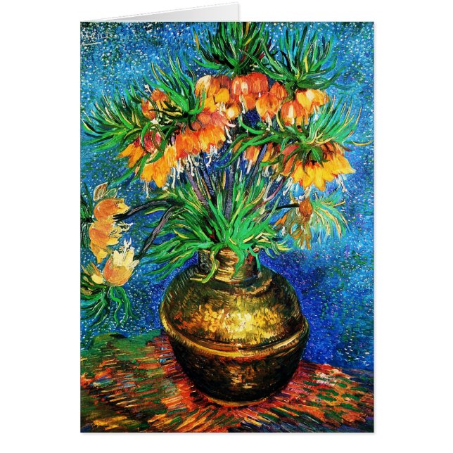 Fritillaries in a Copper Vase Van Gogh Fine Art (Front)