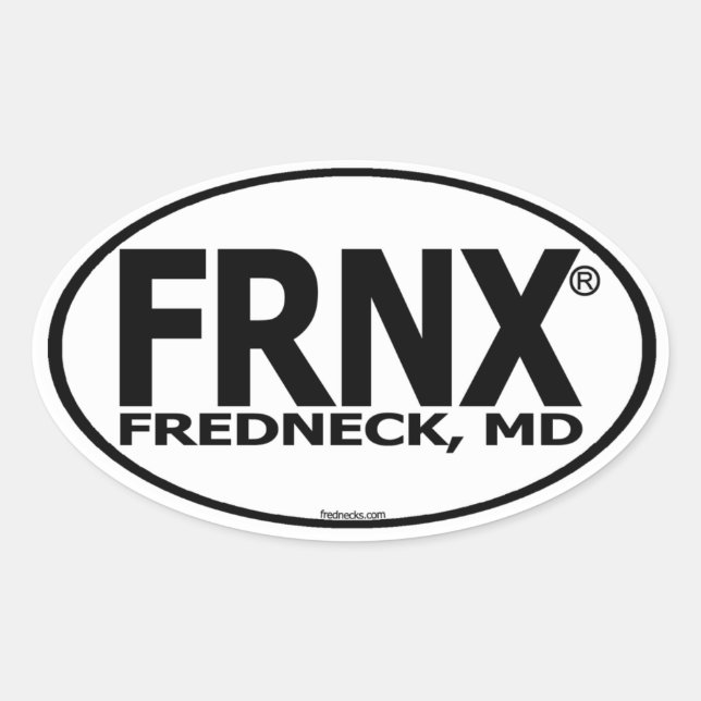 FRNX Original Decal Oval Sticker (Front)
