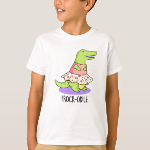 Frock-odile Funny Crocodile Pun T-Shirt