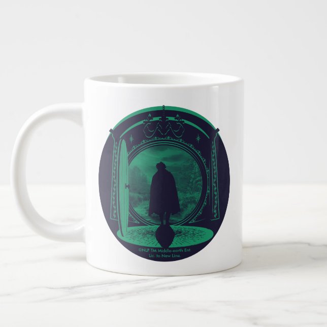FRODO™ Leaving THE SHIRE™ Silhouette Large Coffee Mug (Left)