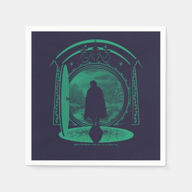 FRODO™ Leaving THE SHIRE™ Silhouette Napkin (Front)