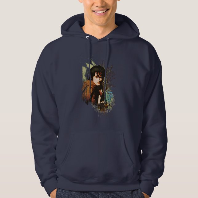 FRODO™ Mixed Media Vector Collage Hoodie (Front)