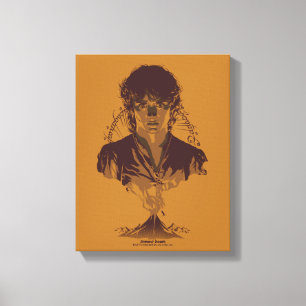 FRODO™ MOUNT DOOM™ Tengwar Inscription Graphic Canvas Print