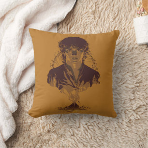 FRODO™ MOUNT DOOM™ Tengwar Inscription Graphic Cushion